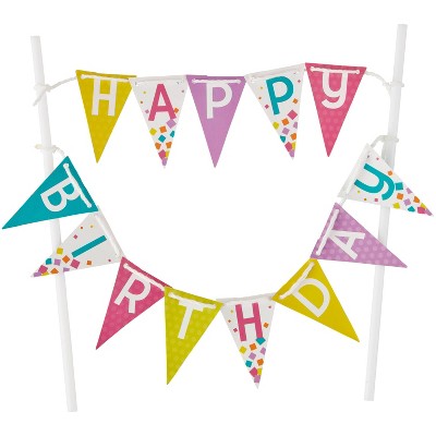 Wilton Happy Birthday Cake Banner - 1ct