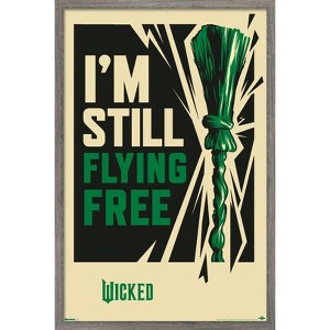 Trends International Wicked: For Good (2025) - I'm Still Flying Free Framed Wall Poster Prints - 1 of 4