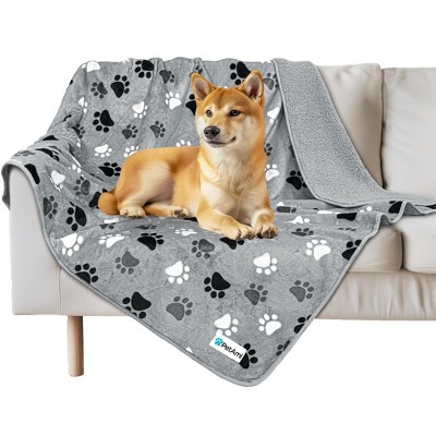 Petami Waterproof Dog Blanket For Pet Cat, Faux Shearling Fleece Couch