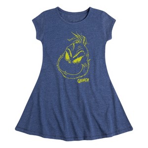 Girls' - Dr. Seuss -  Fit & Flair Cap Sleeve Dress - 1 of 3