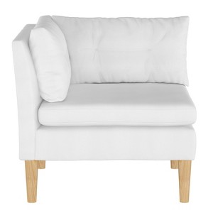 Corner Chair Twill White - Simply Shabby Chic