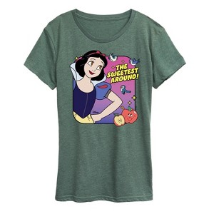 Women's - Disney Princess - Snow White The Sweetest Around Short Sleeve Graphic T-Shirt - 1 of 4
