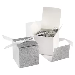 25ct Favor Boxes Silver