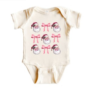 The Juniper Shop Coquette Santa Chart Baby Bodysuit - 18 Month - Natural - 1 of 3