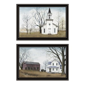 2Piece Vignette Amazing Grace Sunday Service Black Framed Wall Art for Living Room,Wall Art Print for Home Decor by Billy Jacobs - 1 of 4