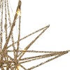 Northlight LED Lighted Glittered Geometric Star Christmas Decoration - 12" - Warm White - 4 of 4