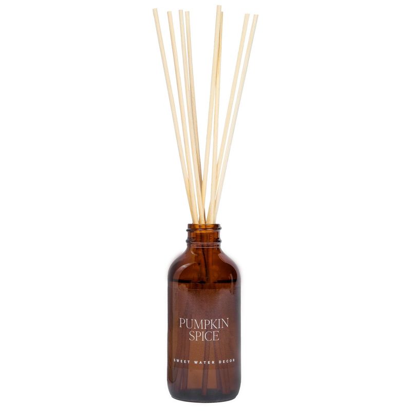 Sweet Water Decor Pumpkin Spice Amber Reed Diffuser - 3.5oz, 1 of 5