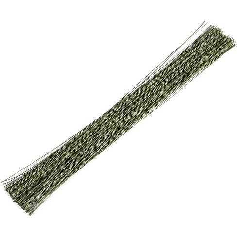 Juvale 200-piece Green 16-inch Floral Flower Wire Stems Florist Flower ...