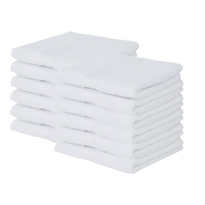 Splash Zero Twist 100% Ring Spun Cotton Face Washcloth Set – Reversible, 550 GSM, Soft, Lightweight, Highly Absorbent Towels for Bathroom