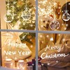 Unique Bargains Christmas Decorations for Windows and Home Christmas Window Clings Party Supplies White 1 Set - 3 of 4