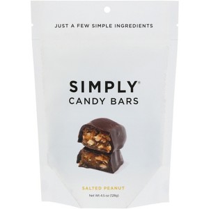 SimplyGum Chocolate Date Bar Salted peanut - 4.5 oz - 1 of 1