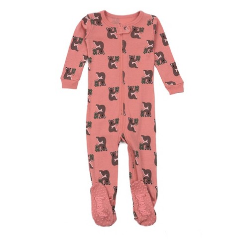 Leveret Footed Cotton Pajamas Koala Pink 2 Year : Target