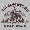 Junior's Yellowstone Distressed Stay Wild Cowboy Sweatshirt - image 2 of 2