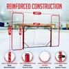 Zealfeel Hockey Net with Backstop 10x6FT, Pro Goal Set with Targets, Heavy-Duty Steel Frame - 3 of 4