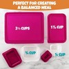 Bentology Raspberry Meal Holder Set - 4 Microwave Safe, Leak Proof Containers for Meal Prep, Snacks & Leftovers - 3 of 4