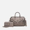 MKF Collection Lara Women’s Satchel Bag – Stylish and Spacious Handbag with Matching Wallet – by Mia K- Pewter - 2 of 4