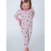 RuffleButts SoftSnooze Toddler Girls Ruffle Long Sleeve Pajama Set - 3 of 4