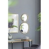 D11" Gold Round Mirror, Circle Mirror with Iron Frame for Living Room Bedroom Vanity Entryway Hallway - 3 of 4