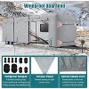Heavy Duty RV Cover for Travel Trailers, Waterproof Windproof UV-Resistant Camper Cover with Vent Ports, Elastic Straps, Dual Zipper Doors - 4 of 4