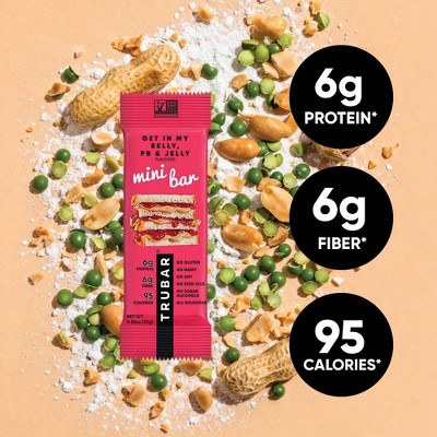 TRUBAR Get in My Belly Peanut Butter & Jelly Snack Bars - 6g Protein - 8.8oz/10ct