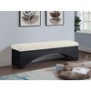 Meridian Furniture,Lawson Velour Fur Fabric Bench - 2 of 4