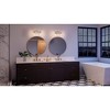 Urban Ambiance Luxury Traditional Bath Light 7.625''H x 13.875''W,  Polished Nickel Finish,  Esperance Collection, UHP4151 - 2 of 4