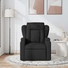 vidaXL Black Fabric Recliner Chair, 6-Point Vibration Massage, Adjustable Backrest & Footrest - 3 of 4
