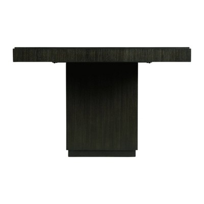 Holden Black Wood Extendable Rectangular Dining Table with 20" Leaf