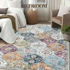 Area Rug, Rugs for Living Room, Washable Rug, Vintage Rugs for Entryway, Traditional Floor Cover, Thin Carpet, Kitchen Distressed Non Slip Mat - 4 of 4