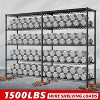 HOMDOX 5-Tier Heavy Duty Metal Storage Rack, 60"W x 14"D x 72"H Adjustable Wire Metal Shelves for Storage, 1500LBS Free Standing Storage Shelf Units - 4 of 4
