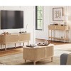 Fluted Console Table, Mid-Century Modern Entryway Cabinet with Sliding Tambour Doors - 4 of 4