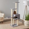 Two by Two Monroe - Gray Scratching Post Cat Furniture - 54.3 in. Tall - image 2 of 4