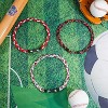 Baseball Necklaces Three Braided Rope Titanium Necklace for Team Gifts Boys Men Player Softball Fans Sports - 2 of 4
