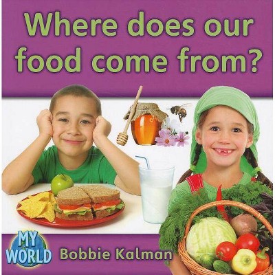 Where Does Our Food Come From? - (Bobbie Kalman's Leveled Readers: My World: G (Paperback)) by  Bobbie Kalman (Paperback)