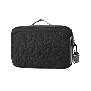 Itopfox Baby Diaper Bag with Multiple Pockets for Diapers, Wipes & Toys, Hand Strap, Fits in Backpack or Stroller (Black Flower) - 1 of 4