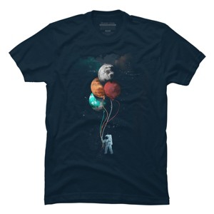 Men's Design By Humans The spaceman's trip By gloopz T-Shirt - 1 of 4
