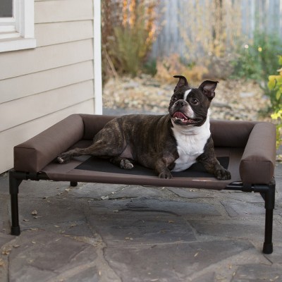 Medium Brown Waterproof Elevated Orthopedic Pet Cot