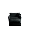 CAVINAS Comfy Deep Single Sofa, Seat Sofa Couch with 1 Toss Pillow, Upholstered Reading Armchair, Living Room Sofa Chair for Adult - 3 of 4