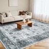 Area Rugs Washable Non-Slip Low Pile Ultra Soft Indoor Under Table Area Rug Carpet for Bedroom Living Room - 3 of 4