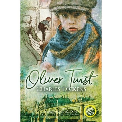 Oliver Twist (Large Print, Annotated) - by  Charles Dickens (Paperback)