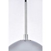 Elegant Lighting Eclipse 5 Lights Chrome Pendant With Clear Glass - 3 of 4