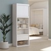 Signature Sleep Paramount Single Bedside Bookcase with Pullout Nightstand and Storage - 3 of 4