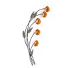 Brewster Cosmos Floral Metal Wall Art: Iron Sculpture, Nature Inspired, 10x30" - 4 of 4