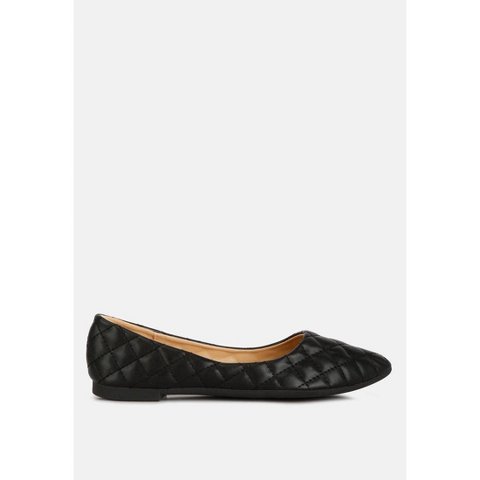 Обувь London Rag Womens Rikhani Quilted Detail Ballet Flats 7