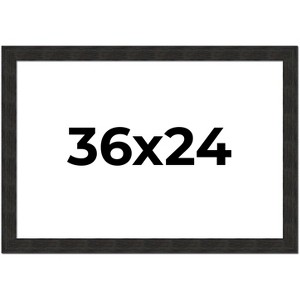 PosterPalooza | Contemporary Black Picture Frame - UV Acrylic, Backing Board, Hanging Hardware Included - 1 of 4