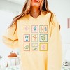 Simply Sage Market Floral Stamps Lightweight Garment Dyed Sweatshirt - 3 of 4