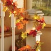 Collections Etc Lighted Fall Leaves Garland - 2 of 2