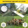 Extra Large Metal Chicken Coop with Walk-in Run - 9.8' x 19.7' Spire Roof Design, Waterproof Anti-UV Cover, Heavy Duty Steel Frame - 3 of 4