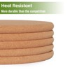 Itopfox High Density Cork Trivets for Hot Dishes, Plates, and Kitchen Countertops, Heat Resistant Round Coaster, Placemats for Hot Pots and Pans - 4 of 4