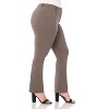 Rekucci Curvy Woman  Straight Leg Pants with Stretch Waist and Pockets - 2 of 3